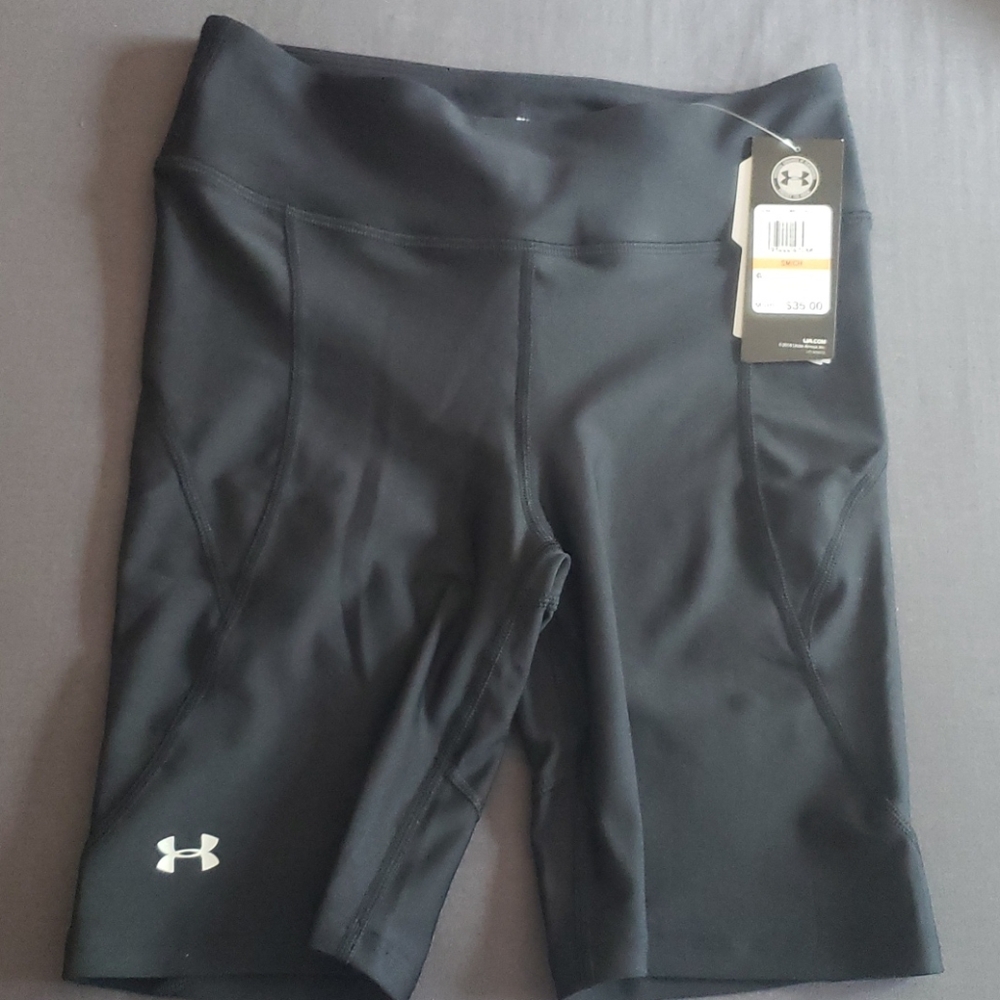 Under Armour high rise bike shorts